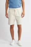 Hugo Boss Boss Kenosh Stretch Cotton Shorts In Open White
