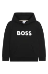Hugo Boss Boss Kids' Logo Graphic Hoodie In Black