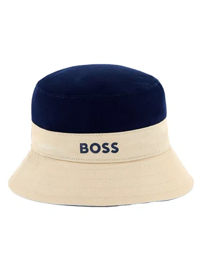 Hugo Boss Boss Kids' Mini Cotton Hat In White