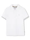 Hugo Boss Boss Kids Polo Shirt In White