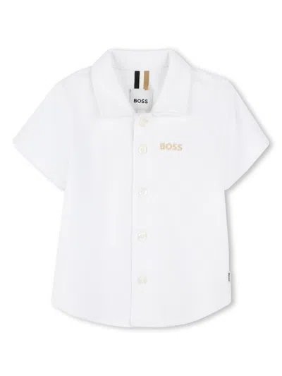 Hugo Boss Boss Kids Shirt In White