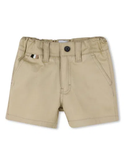 Hugo Boss Boss Kids Shorts In Beige