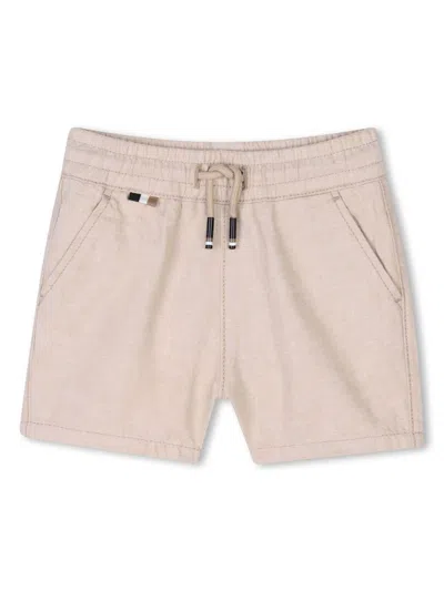 Hugo Boss Boss Kids Shorts In Beige