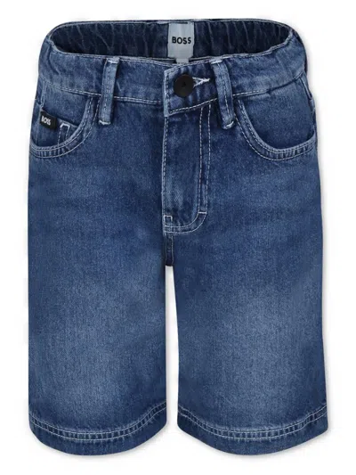 Hugo Boss Boss Kids Shorts In Blue