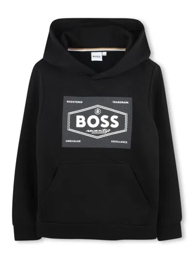 Hugo Boss Boss Kids Sweatshirt In Black