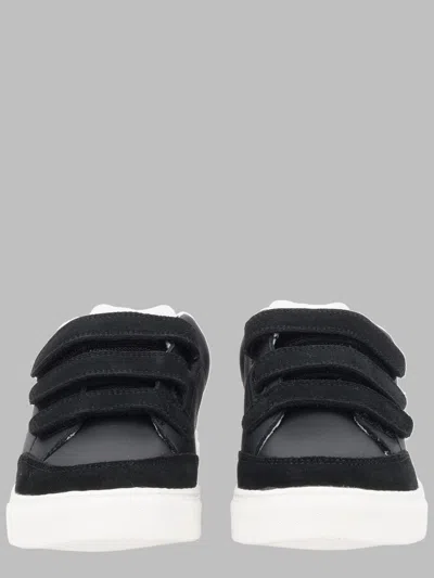 Hugo Boss Boss Kids Velcro Strap Sneakers In Black