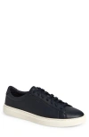Hugo Boss Low-top Trainers In Grained Faux Leather In Black