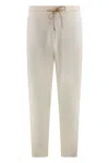 Hugo Boss Boss Knitted Track-pants In Neutral