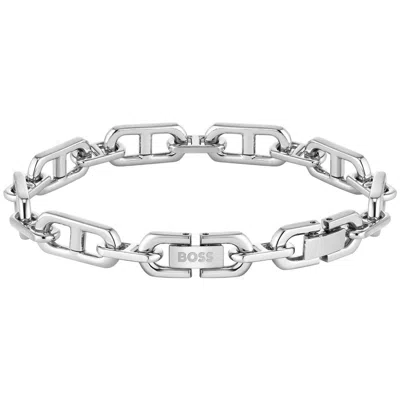 Hugo Boss Boss Kode Link Bracelet Silver In Metallic