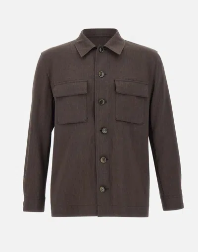 Hugo Boss Boss L Corvin Brown Wool Blend Jacket