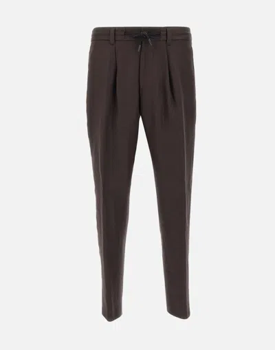Hugo Boss Boss L Peet Brown Linen Pants