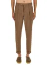 Hugo Boss Boss Trousers In Brown