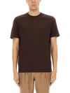 Hugo Boss Boss "l-tesar 14" T-shirt In Brown