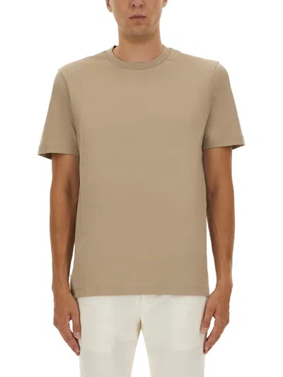 Hugo Boss "l-tesar 14" T-shirt In Brown
