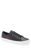Hugo Boss Boss Lace-up Sneaker In Black