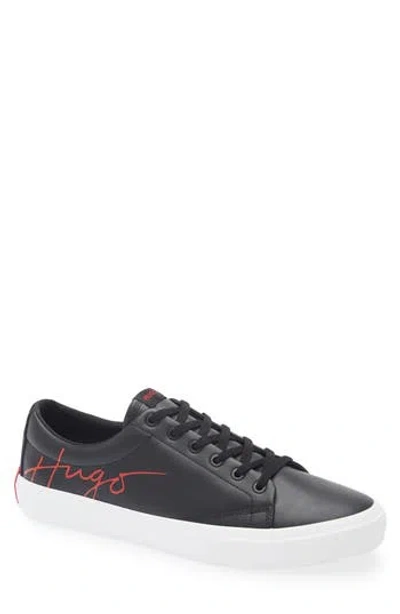 Hugo Boss Boss Lace-up Sneaker In Black