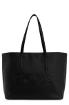 Hugo Boss Boss Large Addison Shopper Tote In Black