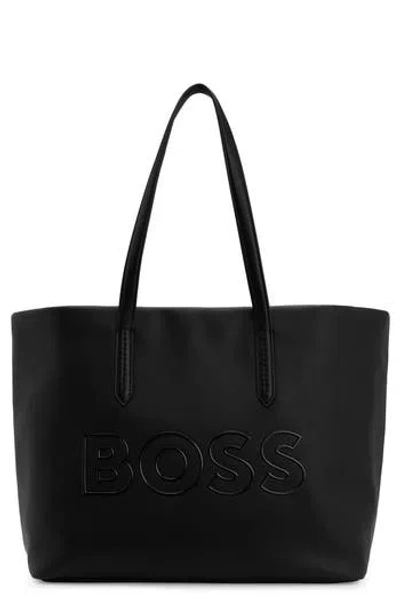 Hugo Boss Boss Large Addison Shopper Tote In Black