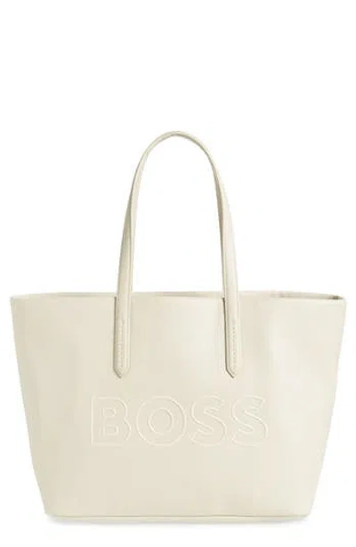 Hugo Boss Boss Large Addison Shopper Tote In White