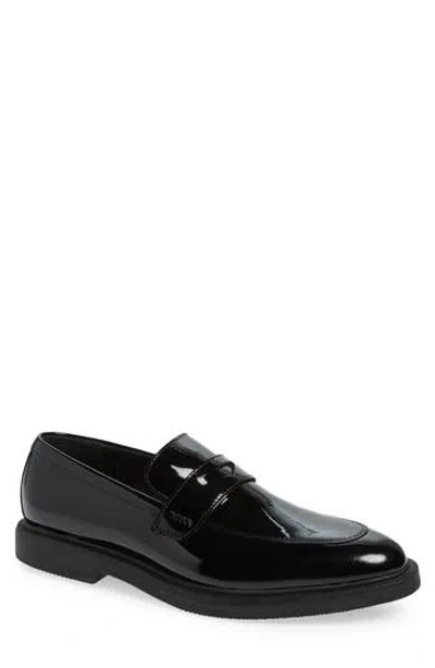 Hugo Boss Boss Larry Patent Loafer In Black