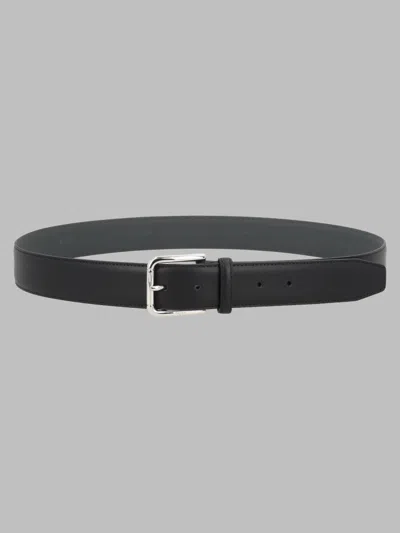 Hugo Boss Boss Leather Belt With Buckle In Black