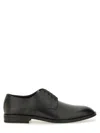 Hugo Boss Derby Shoes In Smooth And Printed Leather In Black
