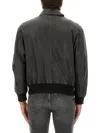 Hugo Boss Boss Leather Jacket In Black