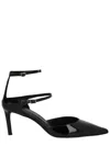Hugo Boss Patent-leather Buckled Pumps In Black
