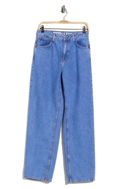 Hugo Boss Boss Leni Straight Leg Jeans In Blue