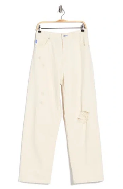 Hugo Boss Boss Leni Wide Leg Jeans In Neutral