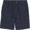 Hugo Boss Boss Leoni Drawstring Cotton Terry Cloth Shorts In Dark Blue