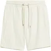 Hugo Boss Boss Leoni Drawstring Cotton Terry Cloth Shorts In Open White