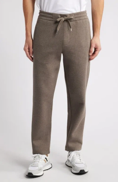 Hugo Boss Boss Levette Cotton Blend Sweatpants In Dark Beige