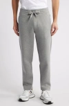 Hugo Boss Boss Brushed Jersey Sweatpants In Grey