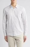 Hugo Boss Men's Stretch Confetti-print Sport Shirt In Open White