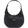 Hugo Boss Pebbled-leather Hobo Bag With Golden Hardware