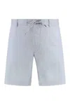 Hugo Boss Linen Blend Bermuda Shorts Drawstring Waist