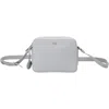 Hugo Boss Boss Liriel Faux Leather Crossbody Bag In Gray