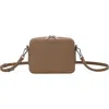 Hugo Boss Boss Liriel Faux Leather Crossbody Bag In Brown