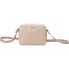 Hugo Boss Boss Liriel Faux Leather Crossbody Bag In Brown