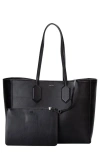 Hugo Boss Hugo Liriel Faux Leather Shopper Bag In Black