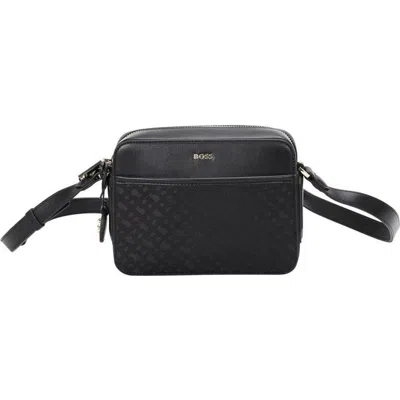 Hugo Boss Boss Liriel Jacquard Canvas & Faux Leather Crossbody Bag