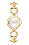 Hugo Boss Women's Live Quartz Slim Ionic Plated Thin Gold-tone Stainless-steel Watch, 28mm In Silver