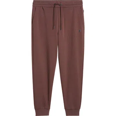 Hugo Boss Boss Locsin Cotton Blend Joggers In Burgundy