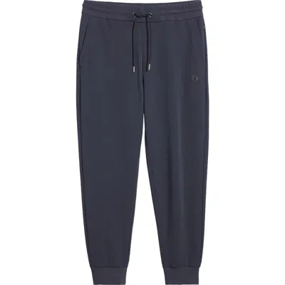 Hugo Boss Boss Locsin Cotton Blend Joggers In Dark Blue