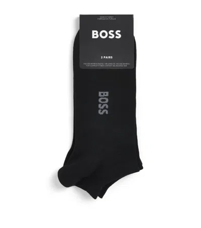 Hugo Boss Boss Logo Ankle Socks In Black