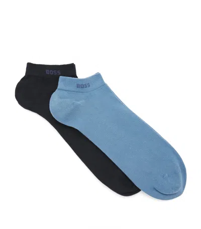Hugo Boss Boss Logo Ankle Socks In Multi