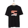 Hugo Boss Boss Logo Cotton Graphic T-shirt In Black