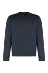 Hugo Boss Crewneck Sweatshirt With Logo In Blue