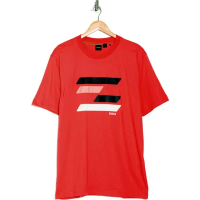 Hugo Boss Boss Logo Graphic T-shirt In Red